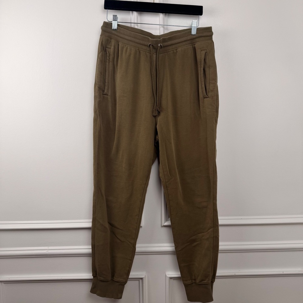 The North Face Mens Heritage Patch Fleece Joggers Brown Olive Sweatpants